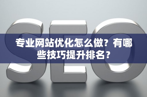 专业网站优化怎么做？有哪些技巧提升排名？