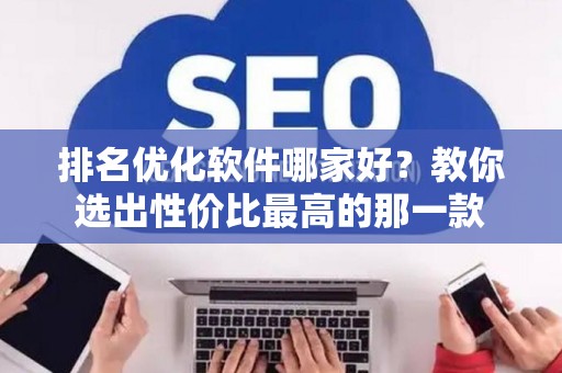 排名优化软件哪家好？教你选出性价比最高的那一款