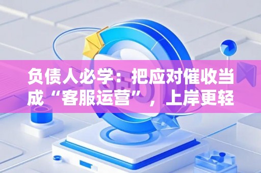负债人必学：把应对催收当成“客服运营”，上岸更轻松