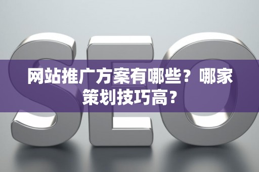 网站推广方案有哪些？哪家策划技巧高？