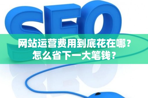 网站运营费用到底花在哪？怎么省下一大笔钱？