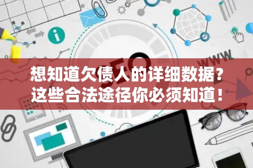 想知道欠债人的详细数据？这些合法途径你必须知道！