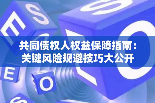 共同债权人权益保障指南：关键风险规避技巧大公开